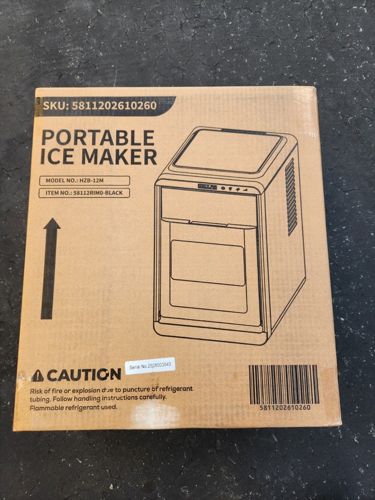 Kismile Crescent-Shaped Ice Maker Countertop