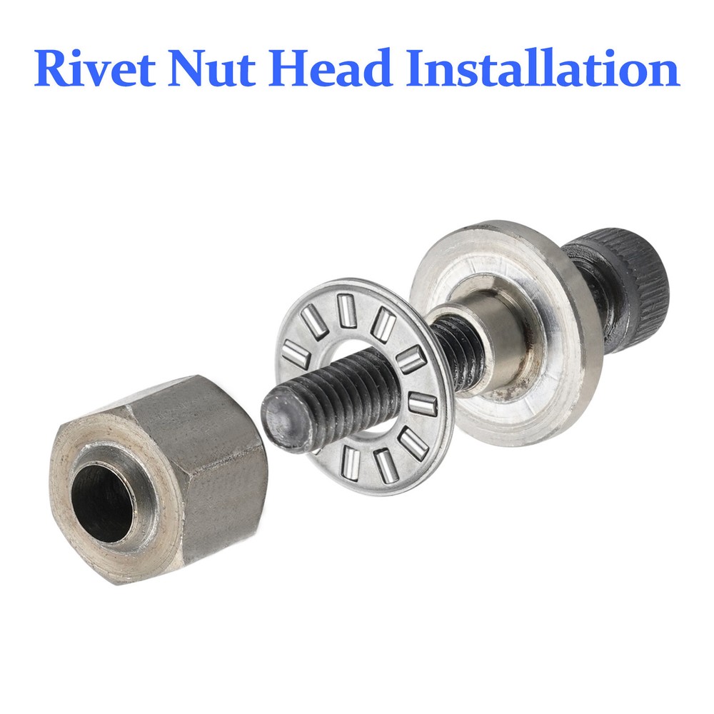 Hand Rivet Nut Gun,Head Nuts Simple Installation Manual Riveter Rivnut Tool Kit
