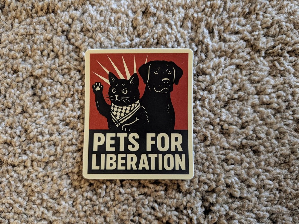 Pets for Liberation sticker