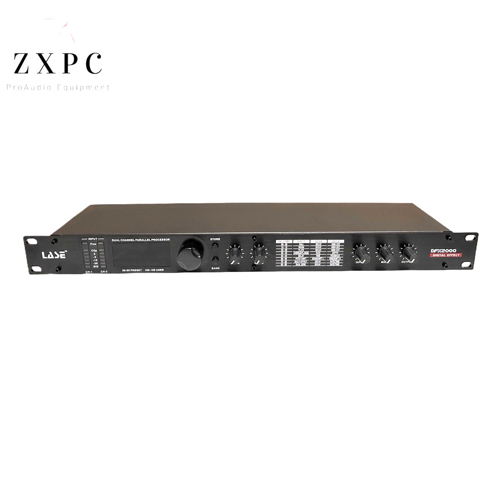 LASE DFX-2000 Digital 18 Bit Effect Processor 199 Pre Sets Reverb Delay Chorus