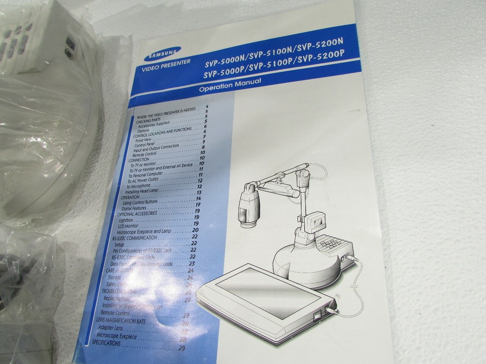 SAMSUNG LCD5000 VIDEO PRESENTER