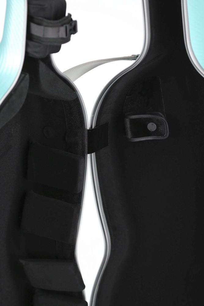 GEWApure cello case polycarbonate, model FUN, green-grey