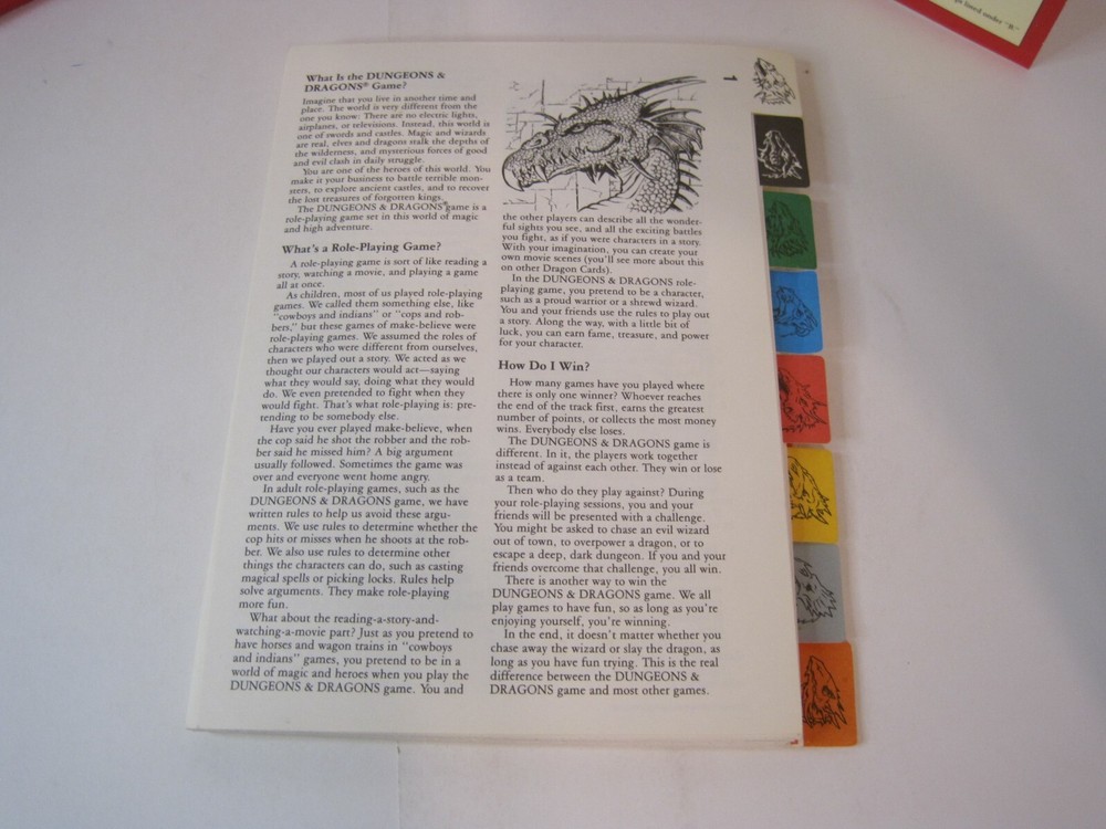 1991 Dungeons & Dragons Game 1070 Master's Screen Learning Pack - Pack ONLY