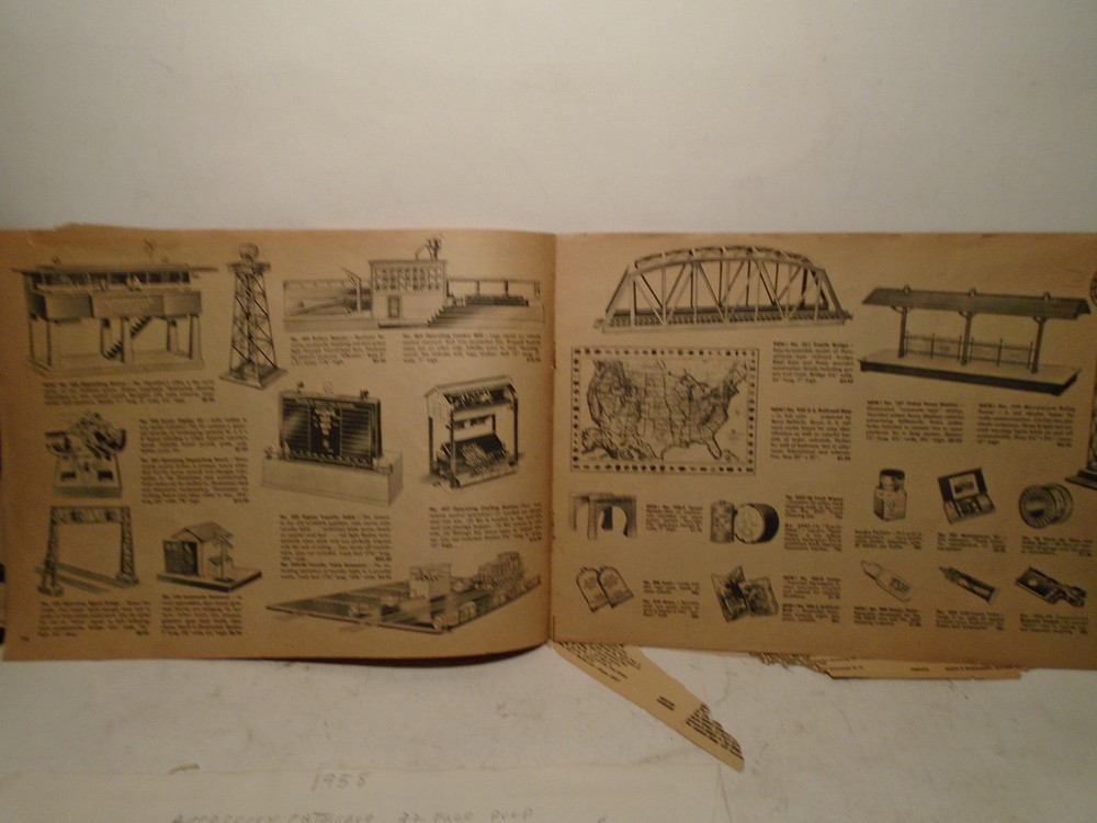 ORIGINAL LIONEL 1958 ACCESSORY CATALOG USED