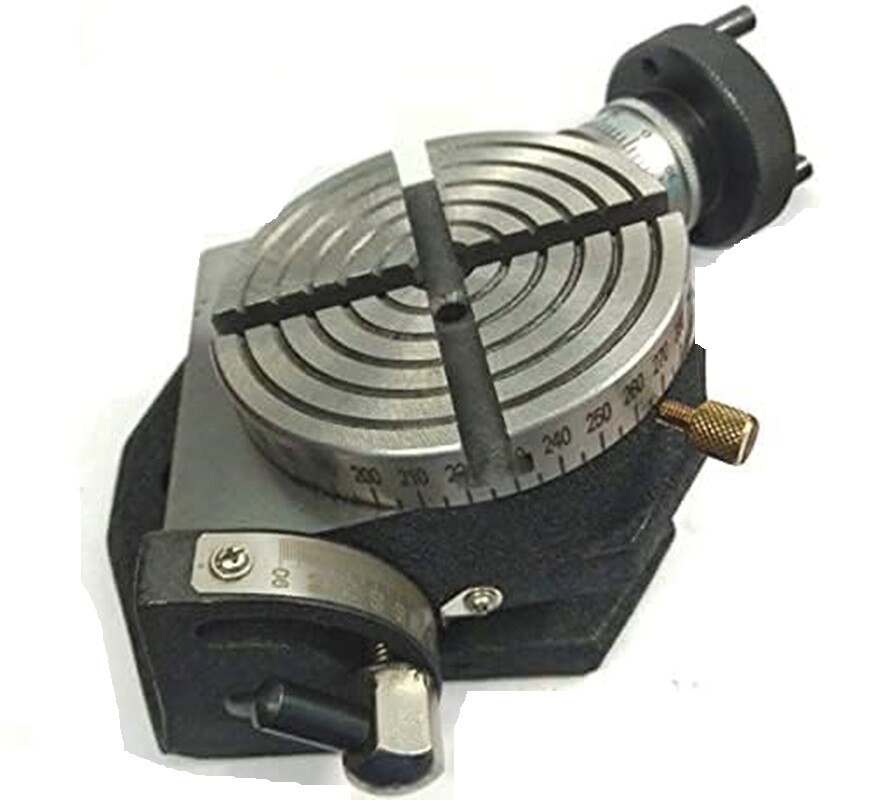 Horizontal Vertical 4" Inch II 100 mm Rotary Milling Table