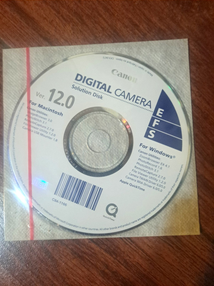 Canon Digital Camera Solution Disk version 12.0