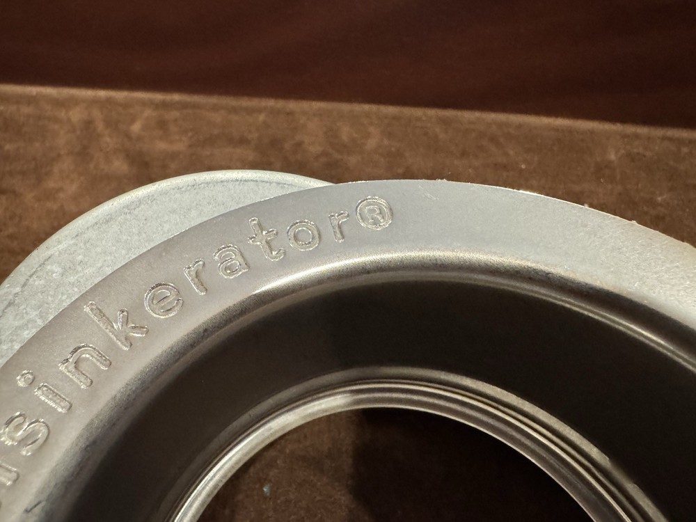 InSinkErator Polished Stainless Steel Sink Flange Quick Lock Design