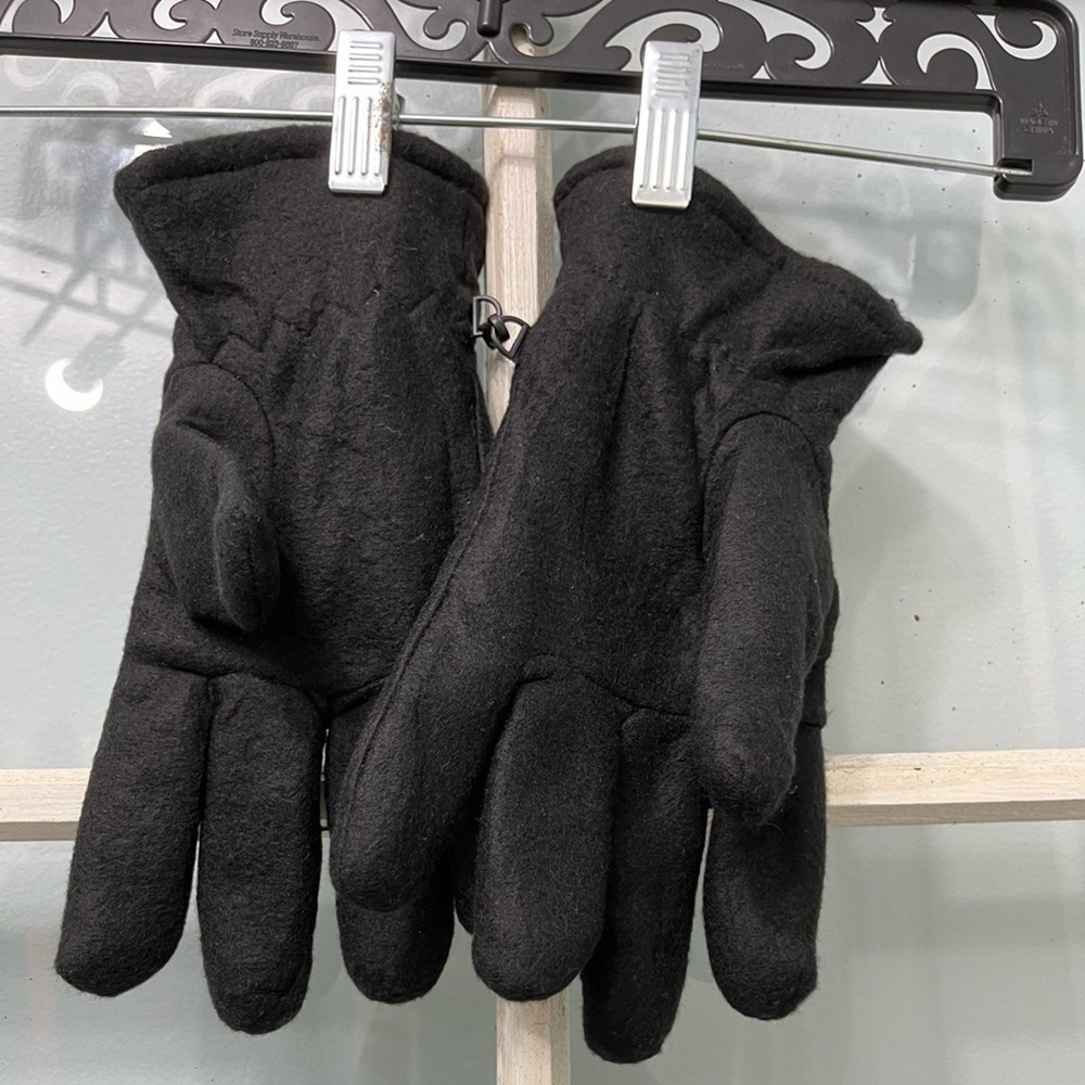 PVA black polyester gloves size Medium
