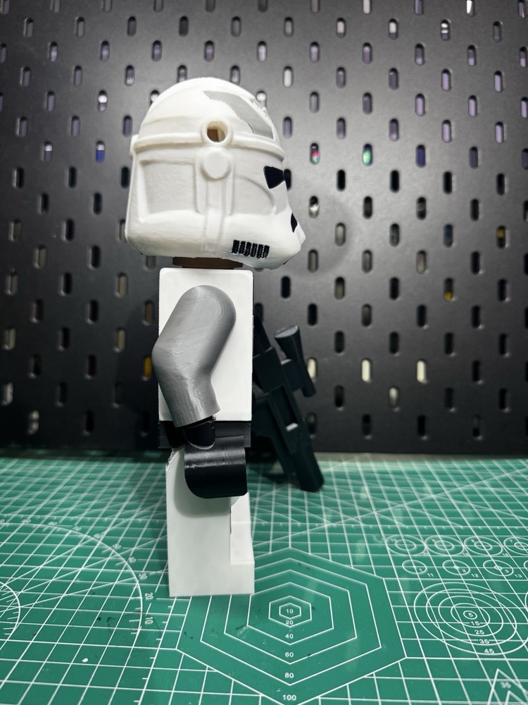 3D Printed - 9in - Star Wars LEGO INSPIRED CLONE TROOPER 104th Wolf Pack