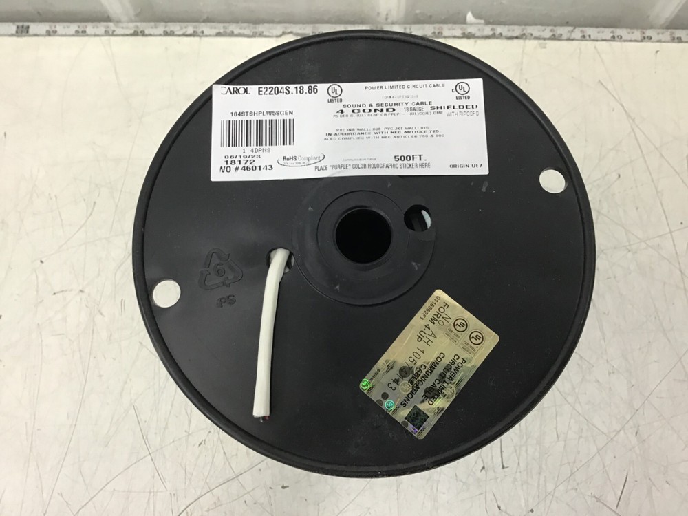 CAROL - E2204S.18.86 Data Cable Riser 4 Wire Natural 500ft