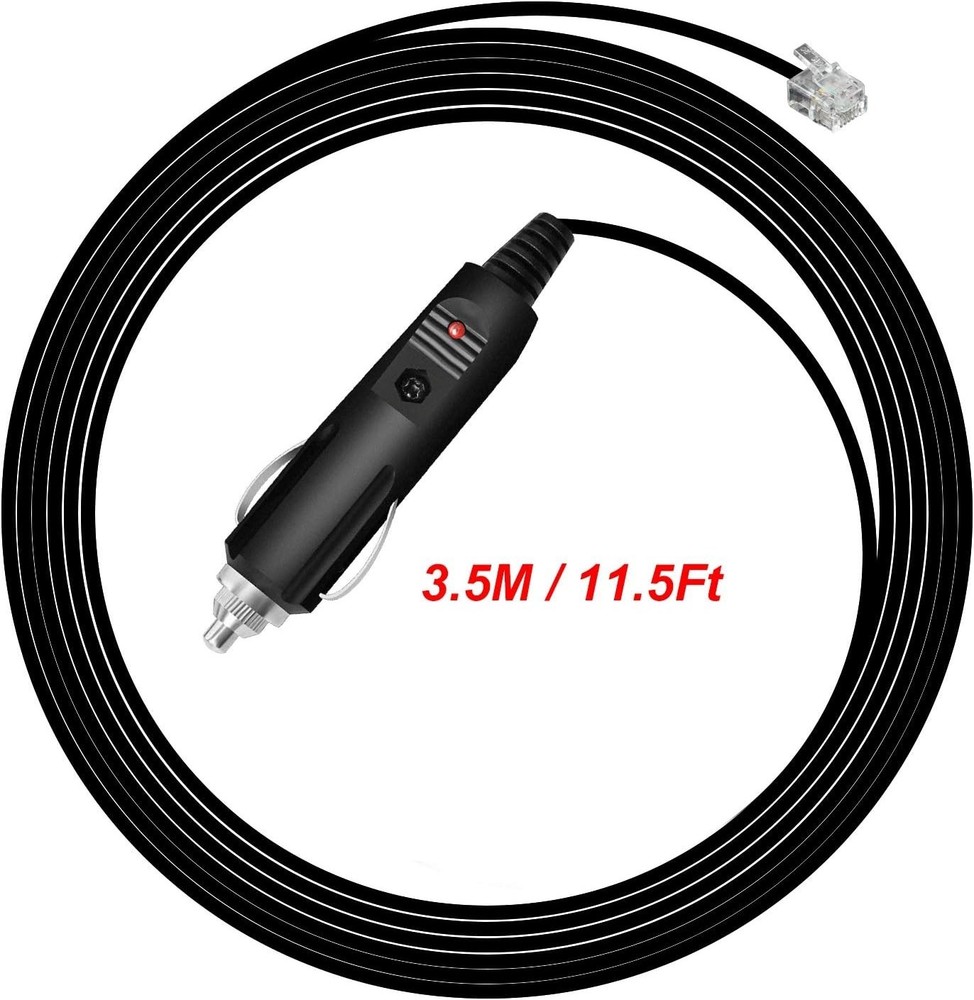 Flexible 11.5ft Radar Power Adapter - Compatible with Escort & Beltronics Models