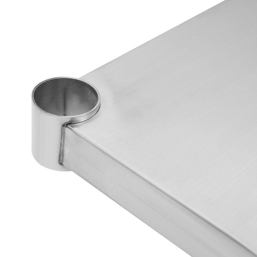 Stainless Steel Table Adjustable Lower Shelf Under Shelf Rectangular Work Table