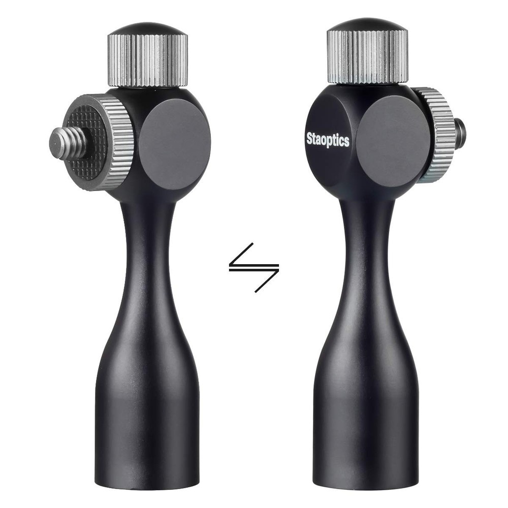 Staoptics Binocular Tripod Adapter Quick Release 1/4-20Inch Threading Black