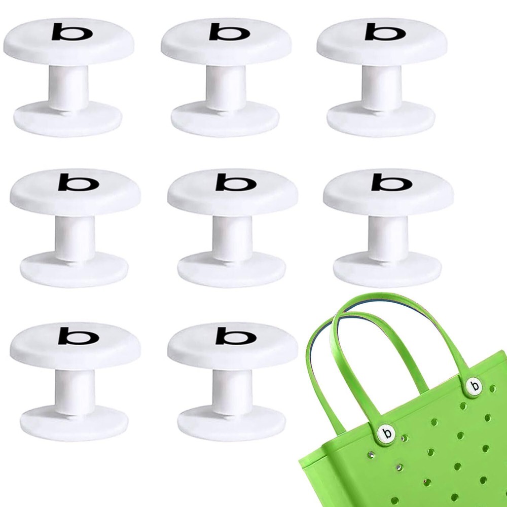 Replacement Rivets for Bogg Bag - 8 Sets of White Replacement Buttons for Bea...