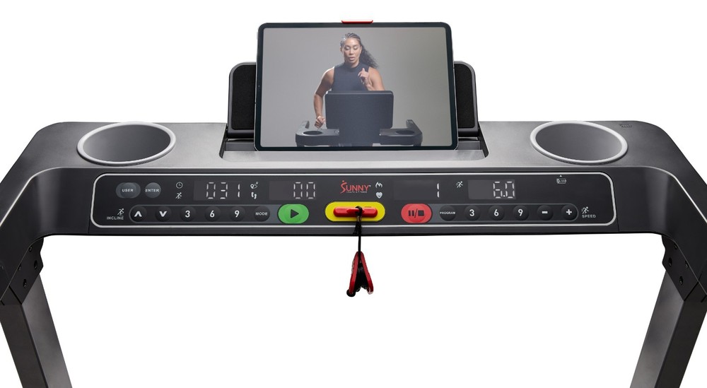 Fully Assembled Smart Treadmill One Click Quick Button Auto Incline Cushion Deck