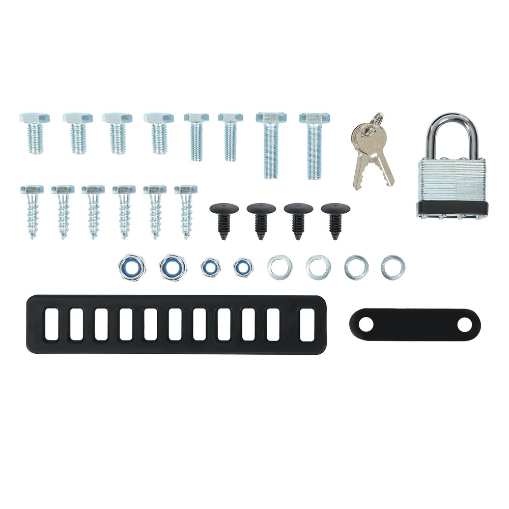 For Open Enclosed Landscape Trailer Lockable Backpack Blower Sprayer Rack Holder