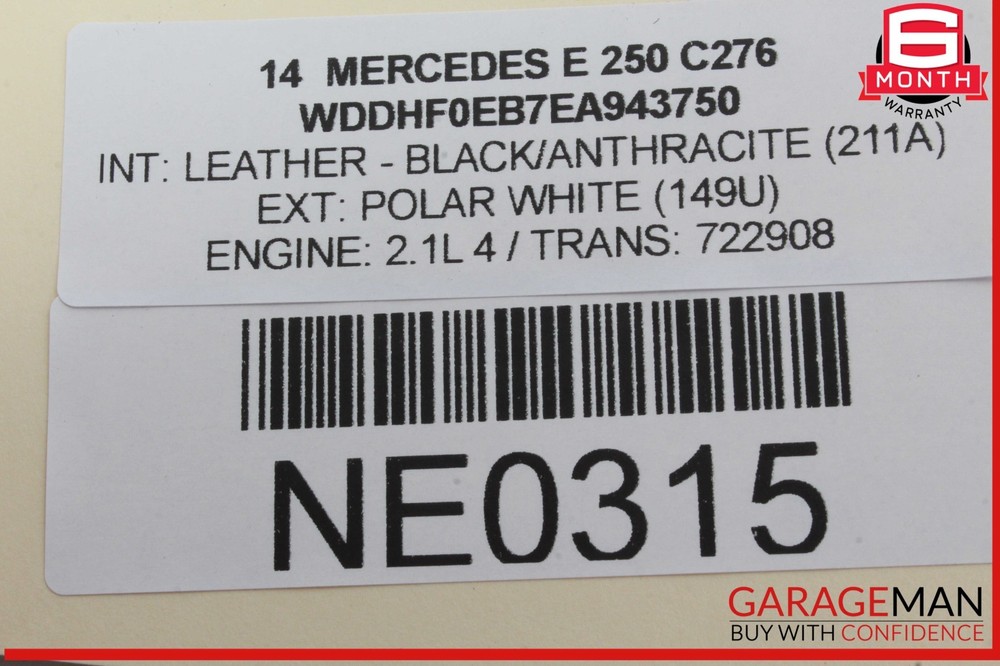 14-17 Mercedes W212 E250 E400 Ignition Switch Control Module 2189053501 OEM