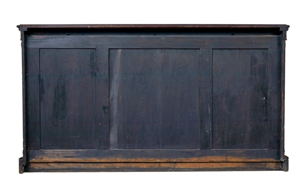 MID 19TH CENTURY INLAID WALNUT CREDENZA SIDEBOARD