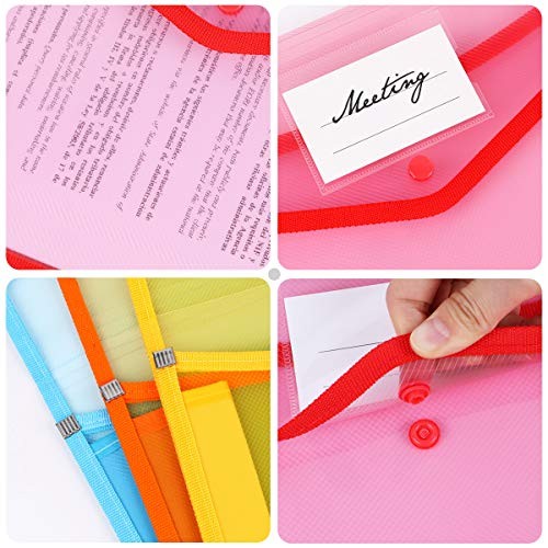 Plastic File Folder Poly Envelopes Expanding File Wallet Document Folder with