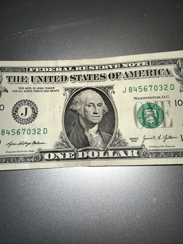 $1 Dollar Bill Error Print Series 2021
