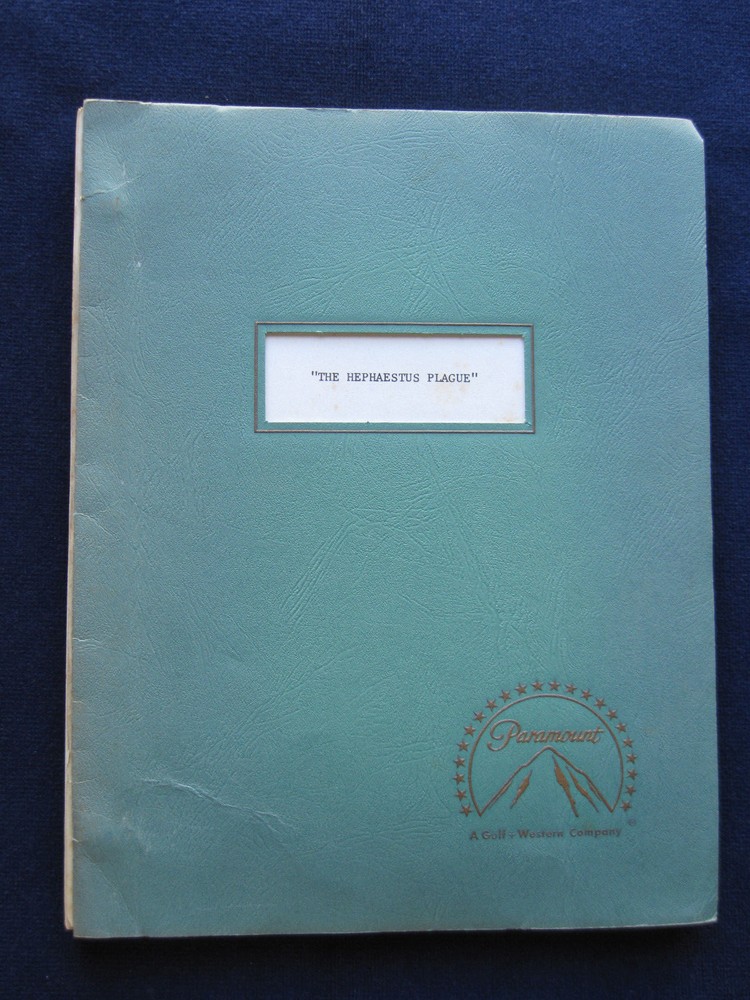 ORIGINAL SCRIPT William Castle's Cult Classic Film BUG - BRADFORD DILLMAN'S Copy