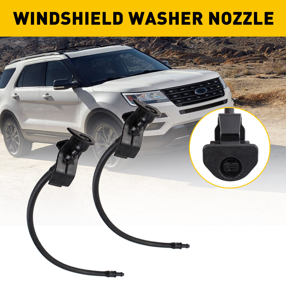 2X Windshield Wiper Washer Nozzle Sprayer For Ford Explorer 2011-2018 Jets EOU