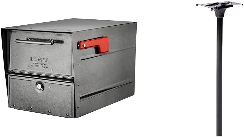 Architectural Mailboxes 6400P-R-10 Oasis Eclipse Locking Mailbox, C2, Pewter