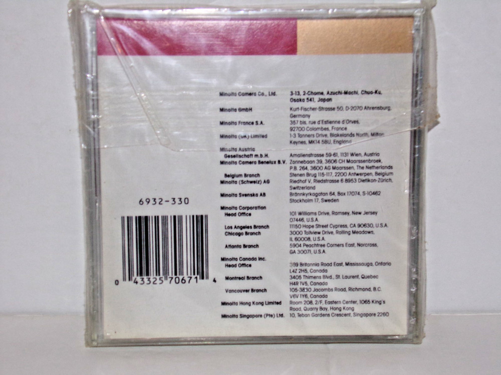 Minolta Creative Expansion Background Priority Card for 7xi