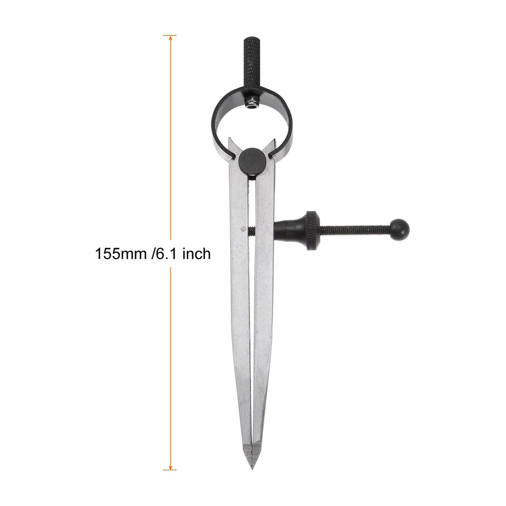 Spring Joint Caliper 4" Adjustable Spring Divider Caliper with Solid Nut