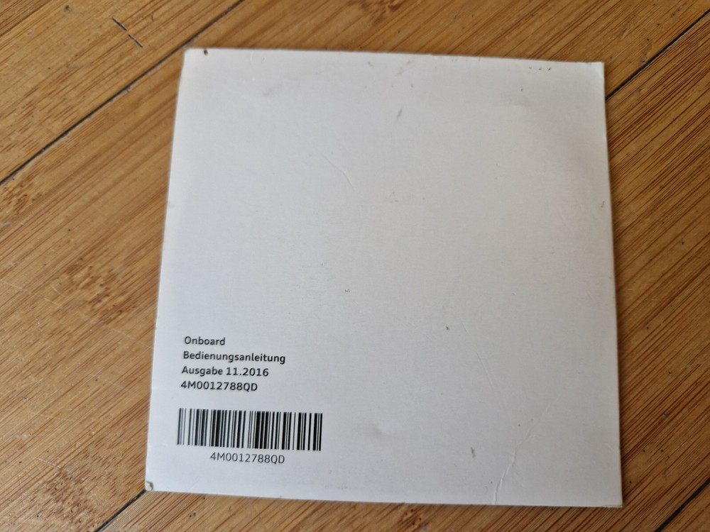 Onboard Operating Instructions Audi Q7 Type 4M on CD from 11/2016