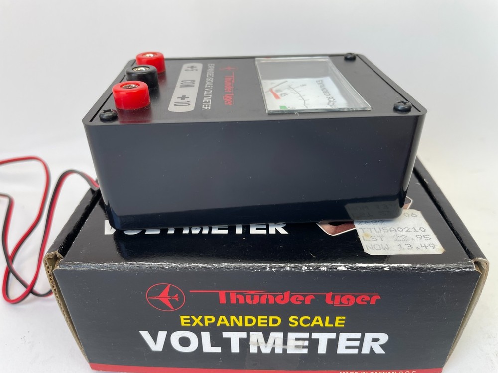 Thunder Tiger RC Expanded Scale Voltmeter – 4.8 V/9.6 V Tester