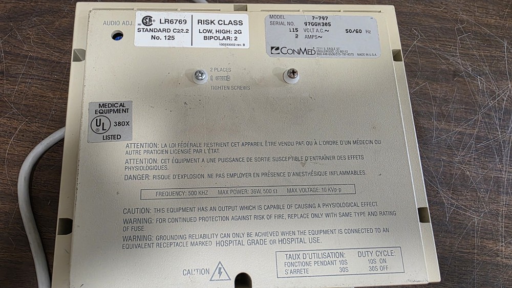 ConMed 7-797 Hyfrecator Plus