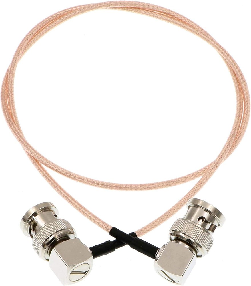 24'' Coaxial Cable Right Angle BNC for Blackmagic HyperDeck Shuttle BMCC BMPC