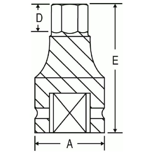 Grey Pneumatic 3924F 3/4" Drive x 3/4" Hex Driver Socket