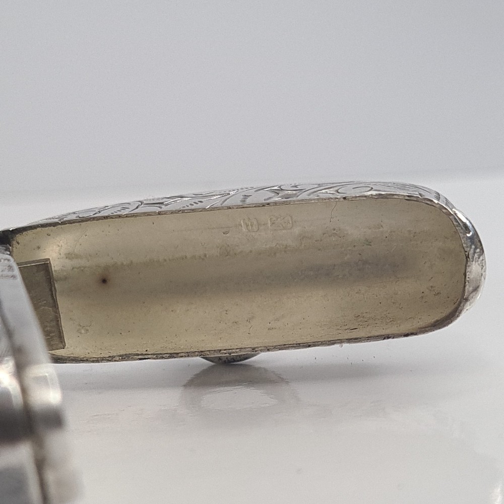 Victorian Sterling Silver Vesta Case Birmingham 1900 019B