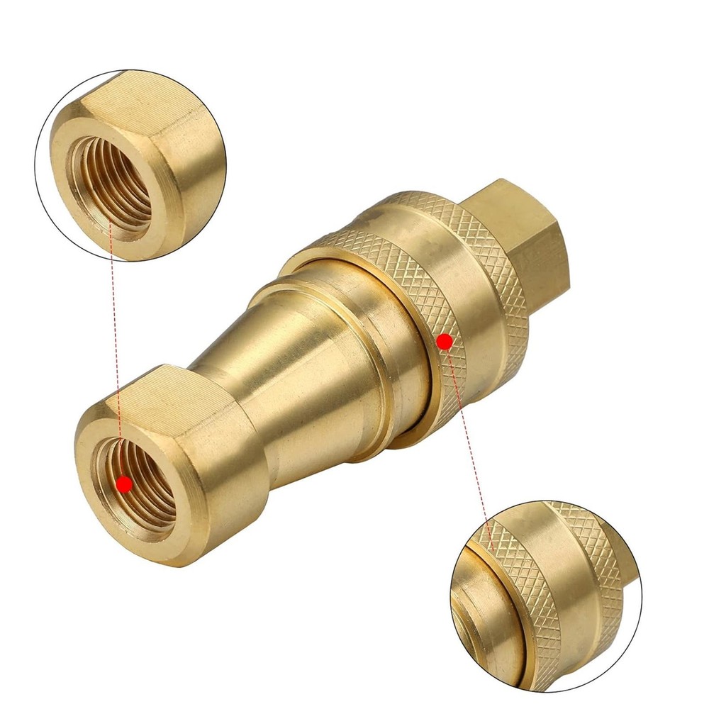 Easy Install 1Pack 1/4" Quick Disconnect Coupler Valve for Surface Cleaner