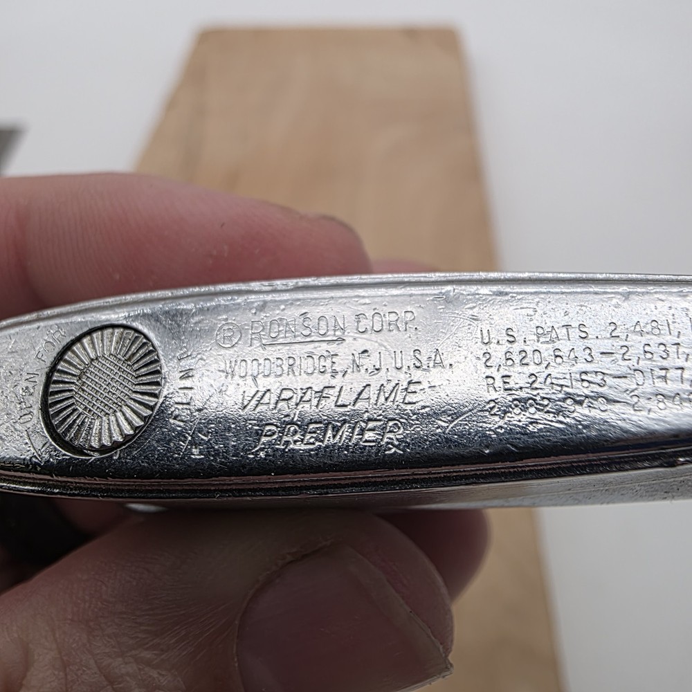 Vintage Ronson Varaflame Premier Lighter