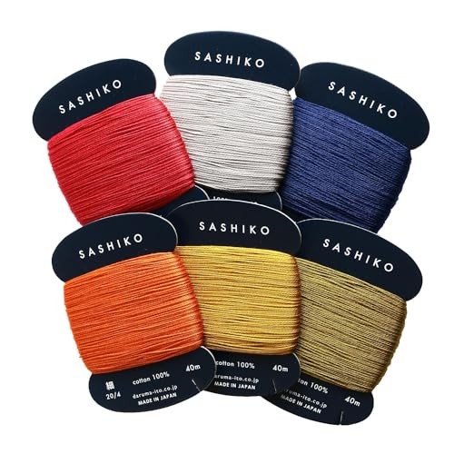 Nippon Chuko Daruma Sashiko Thread Chic Set (DRM2400-6SET-B)