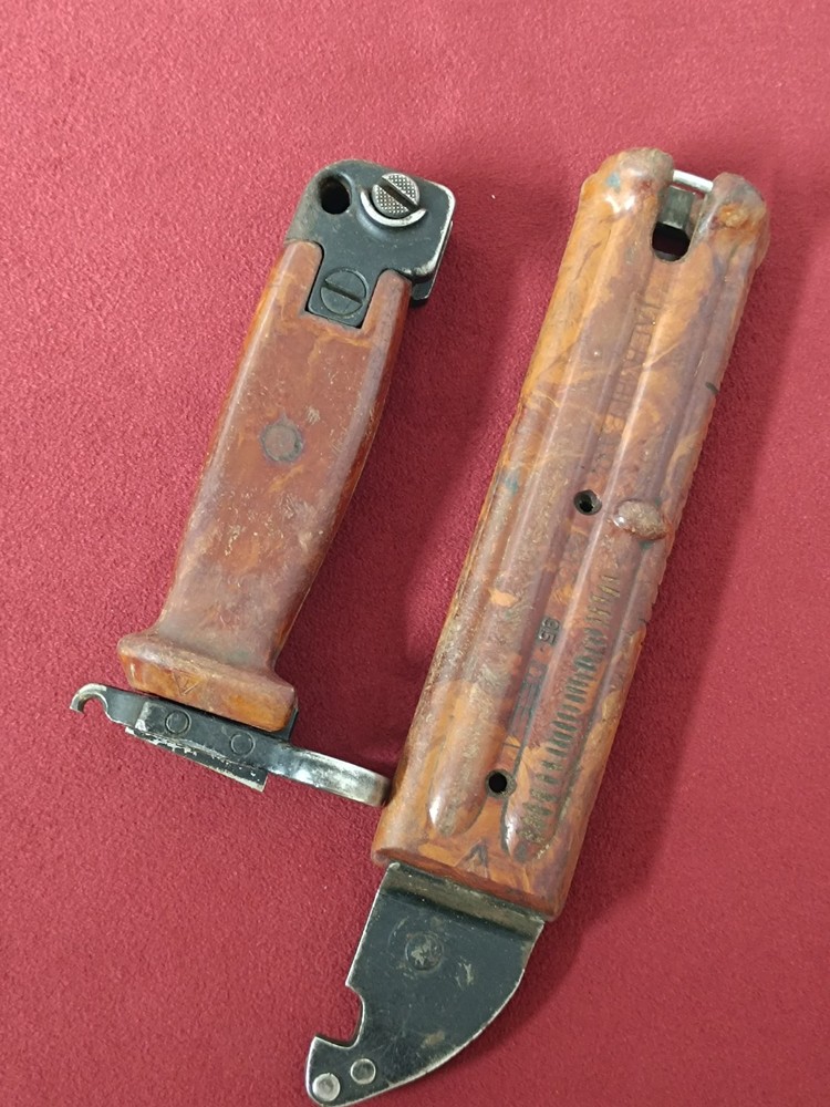 USSR Soviet Bayonet Handle and Scabbard.