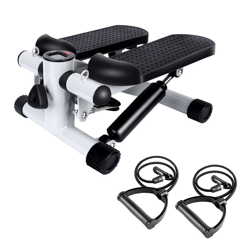 Mini Stair Stepper Featuring Dual Resistance Bands &LCD Display For Home