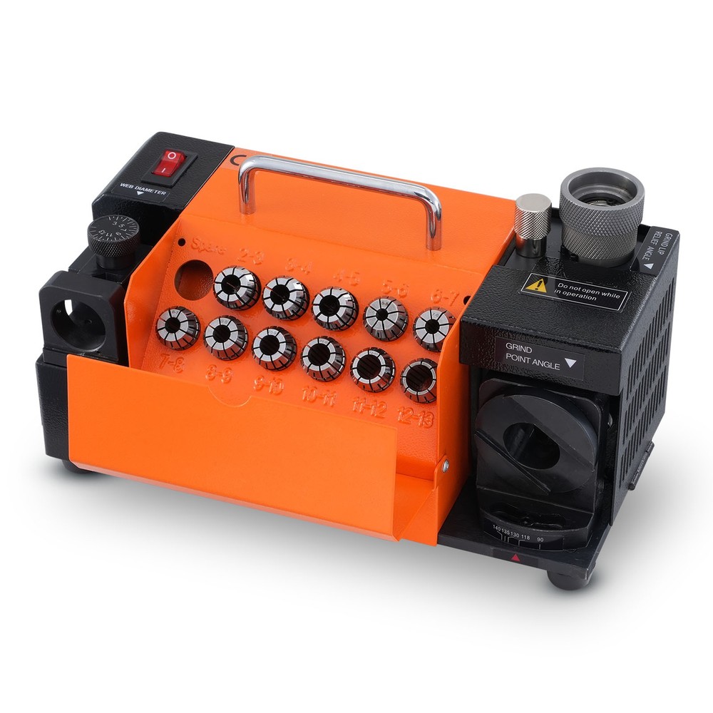 MR-13A Drill Bits Sharpener 3-13mm Bits Grinder Sharpener & 11 Collets