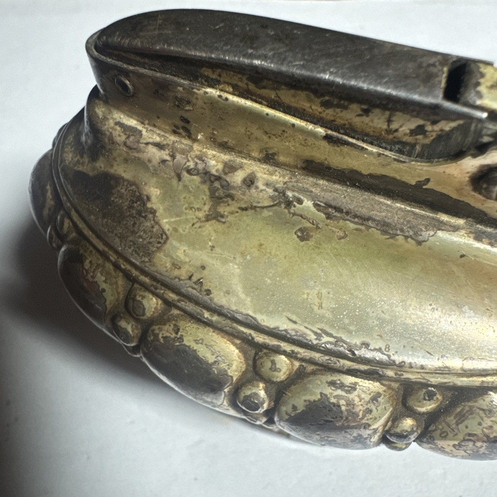 Vintage Silver Plate RONSON CROWN Table Lighter US