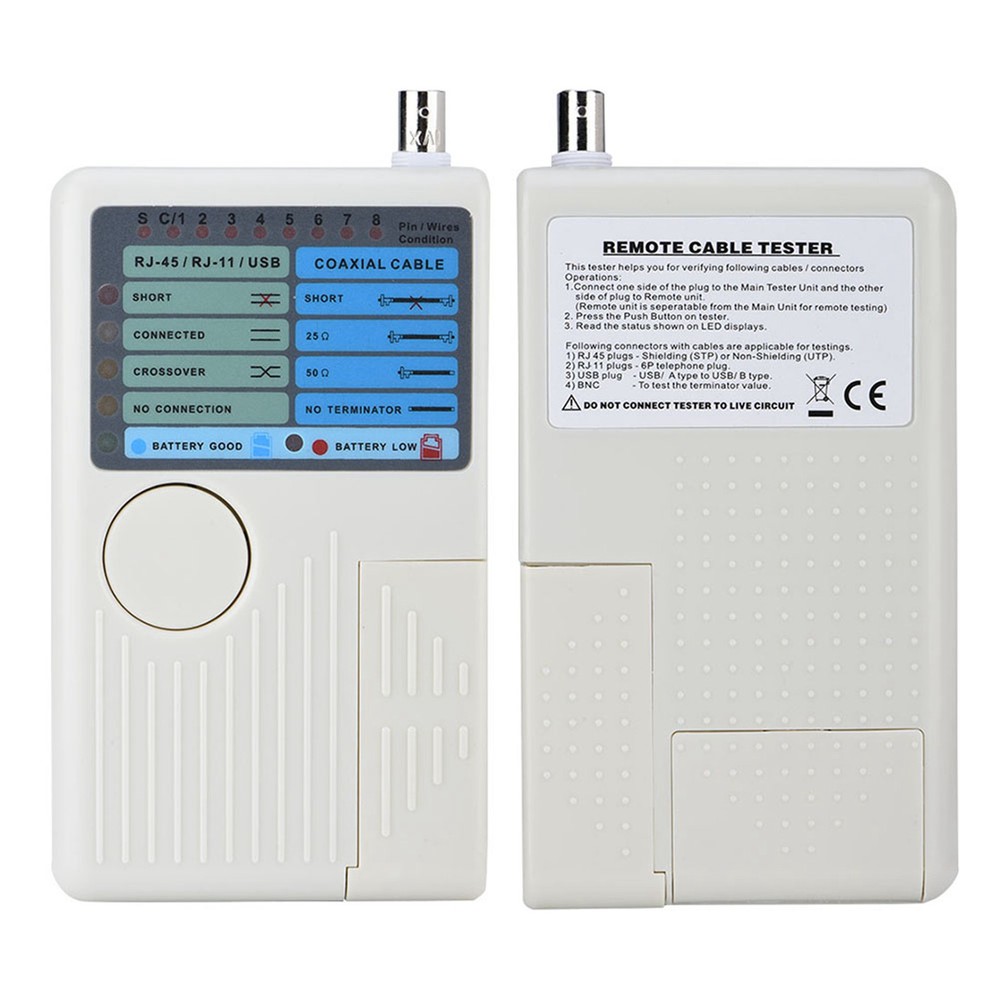 Portable RJ45 Network Cable Tester Fast Speed Testing For IT Technicians Premium