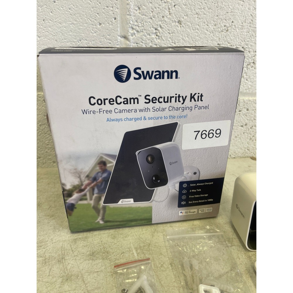 Swann CoreCam Wireless Security Camera with Solar Charging Panel Night Vision