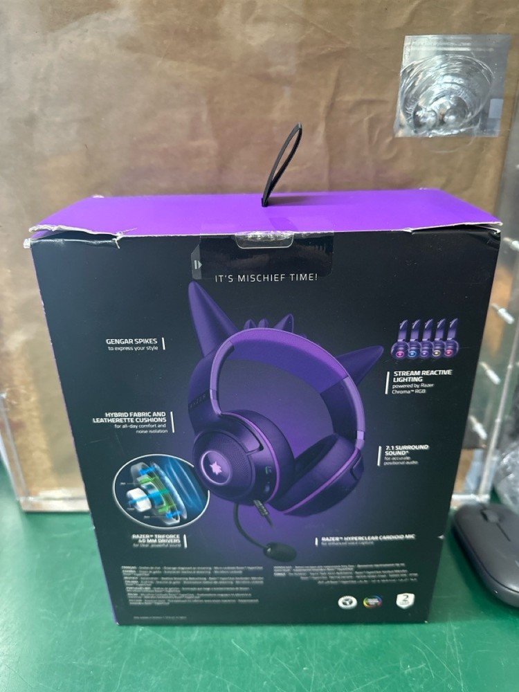Razer Kraken Kitty v2 Gengar USB Wired Headset (E10049094)