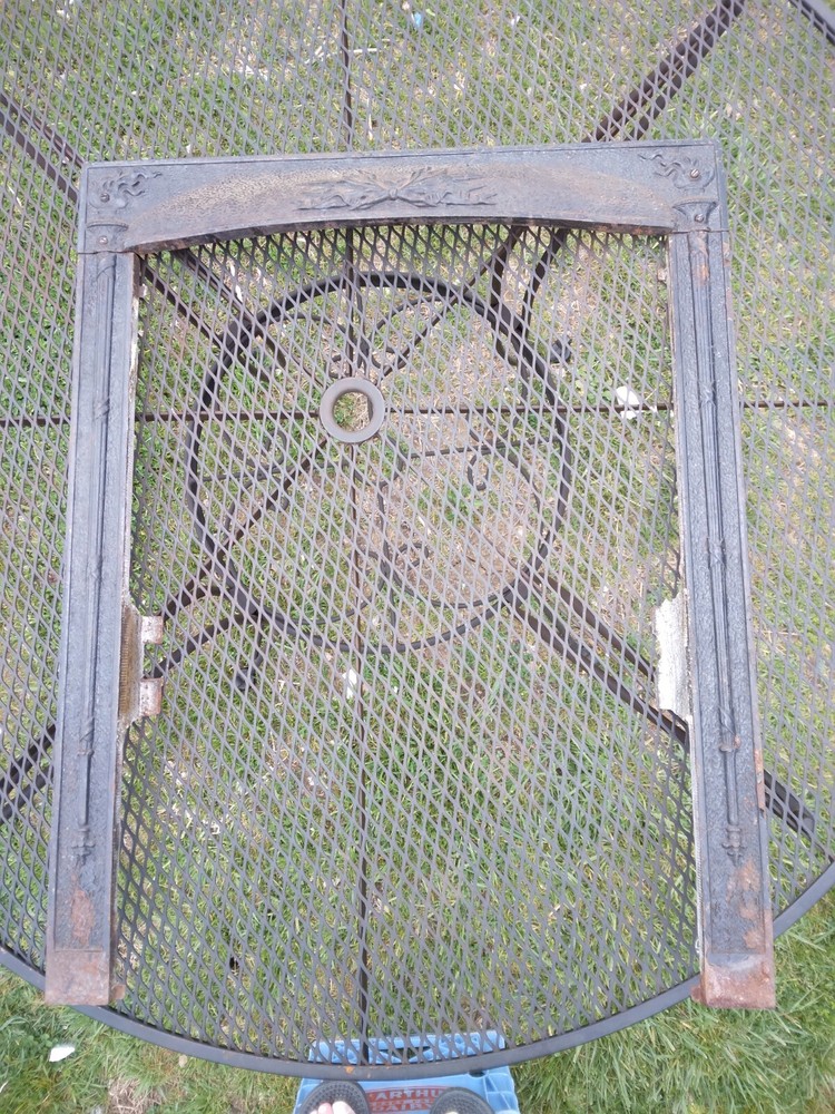 Antique Victorian Cast Iron Fireplace Surround