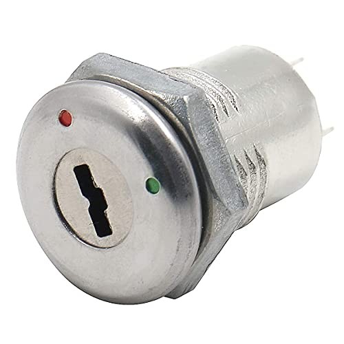 Mouting Hole Size 11mm 0.43'' On Off Two Terminals Keyswitch Keylock Switch