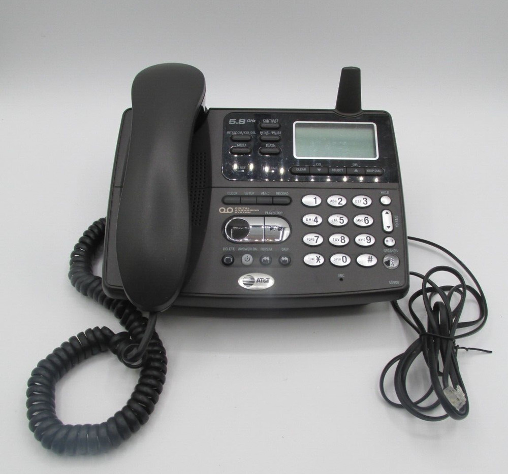 AT&T 5.8GHz TELEPHONE DIGITAL ANSWERING  SYSTEM #E5908!