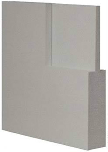 2 Flat Panel Primed Mission Shaker Stile & Rail Solid Core Door Slabs 7ft Height