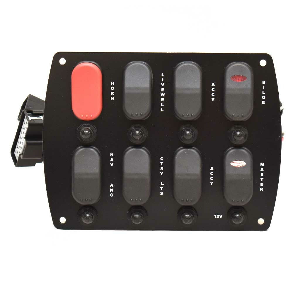 Tracker Boat Rocker Switch Panel AD-352-004 | Black Plastic